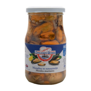 Traytje mossels in het zuur
