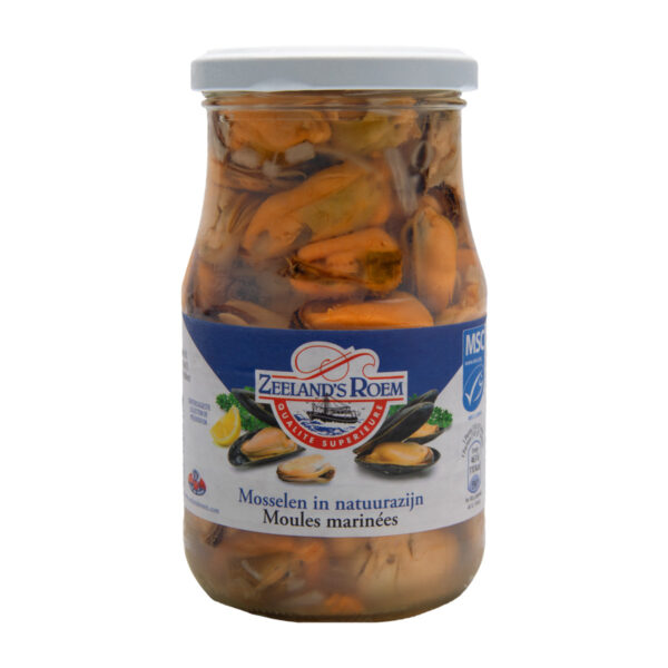 Traytje mossels in het zuur